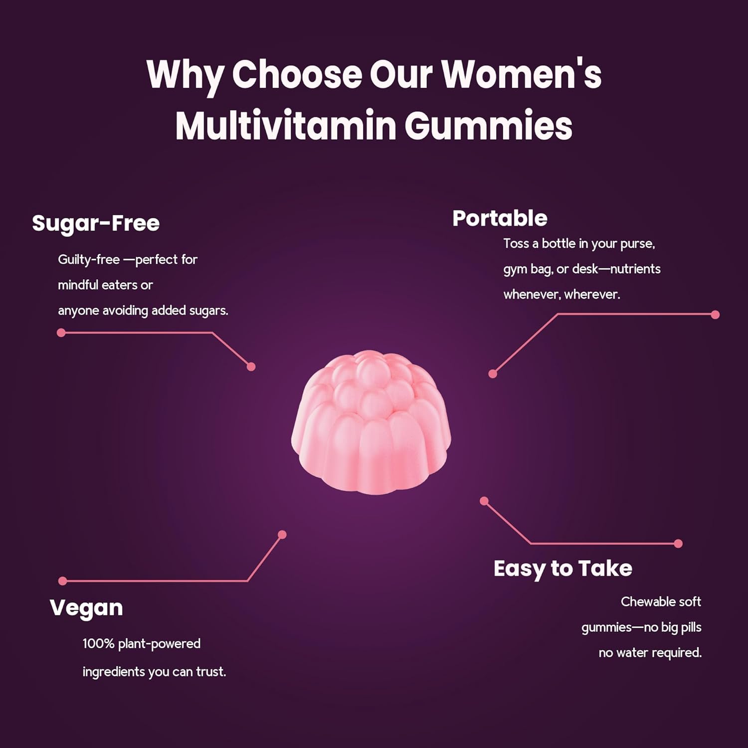 all in one women's multivitamin gummies with complete vitamin & mineral complex, all in one women's multivitamin gummies with complete vitamin & mineral complex,