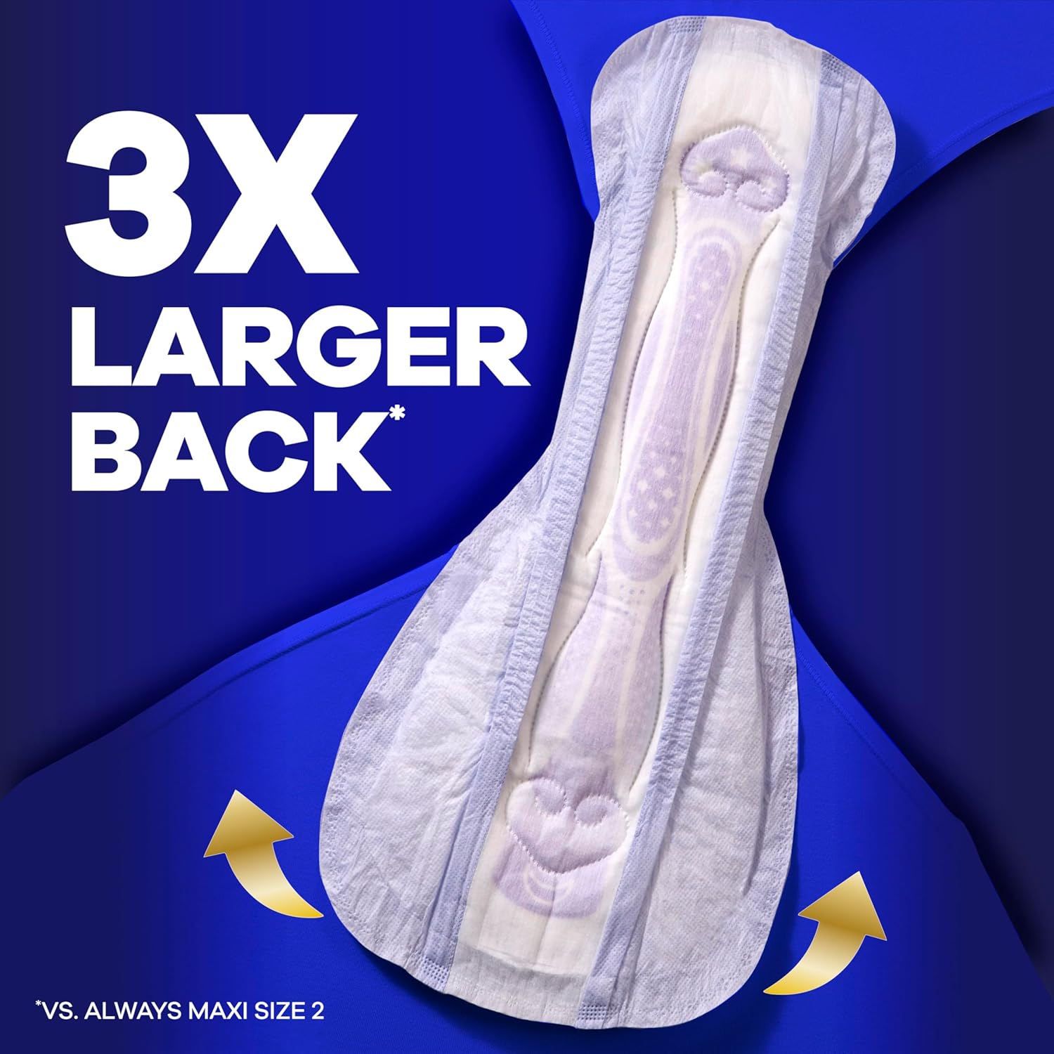 always maxi overnight feminine pads with wings for women always maxi overnight feminine pads with wings for women