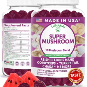 lunakai usa made super mushroom gummies