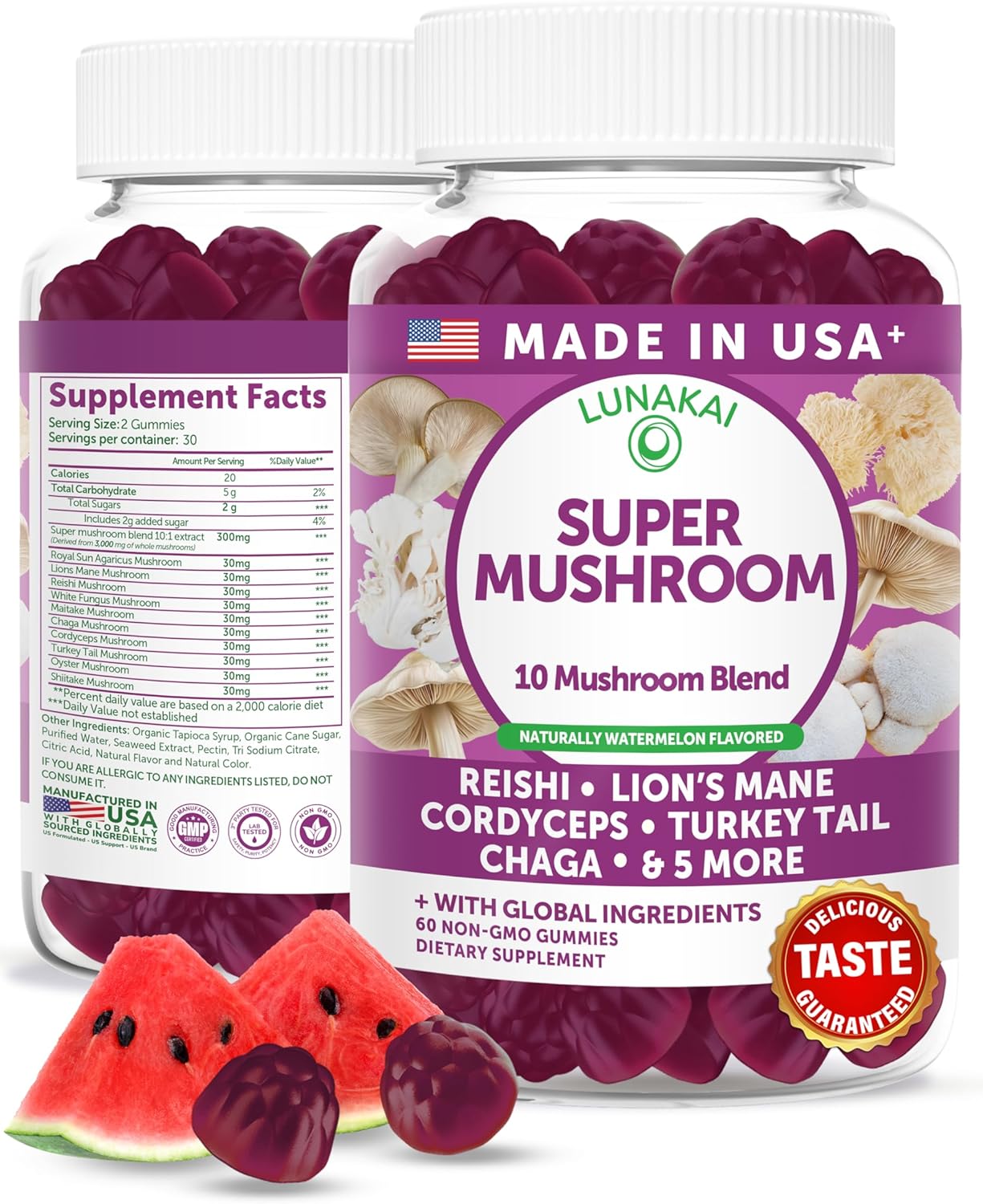 lunakai usa made super mushroom gummies lunakai usa made super mushroom gummies