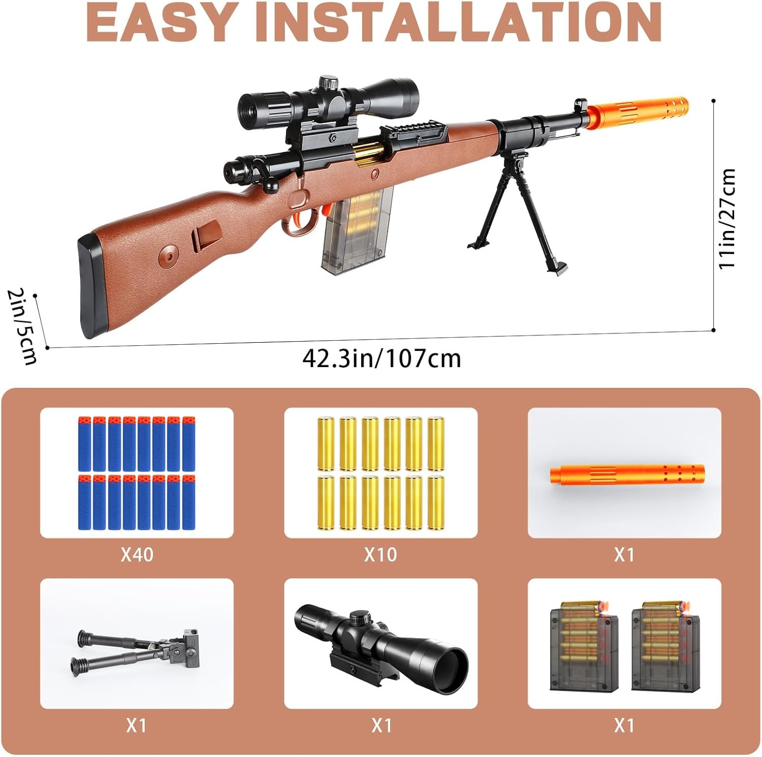 toy sniper rifle gun with shell ejecting mechanism toy sniper rifle gun with shell ejecting mechanism
