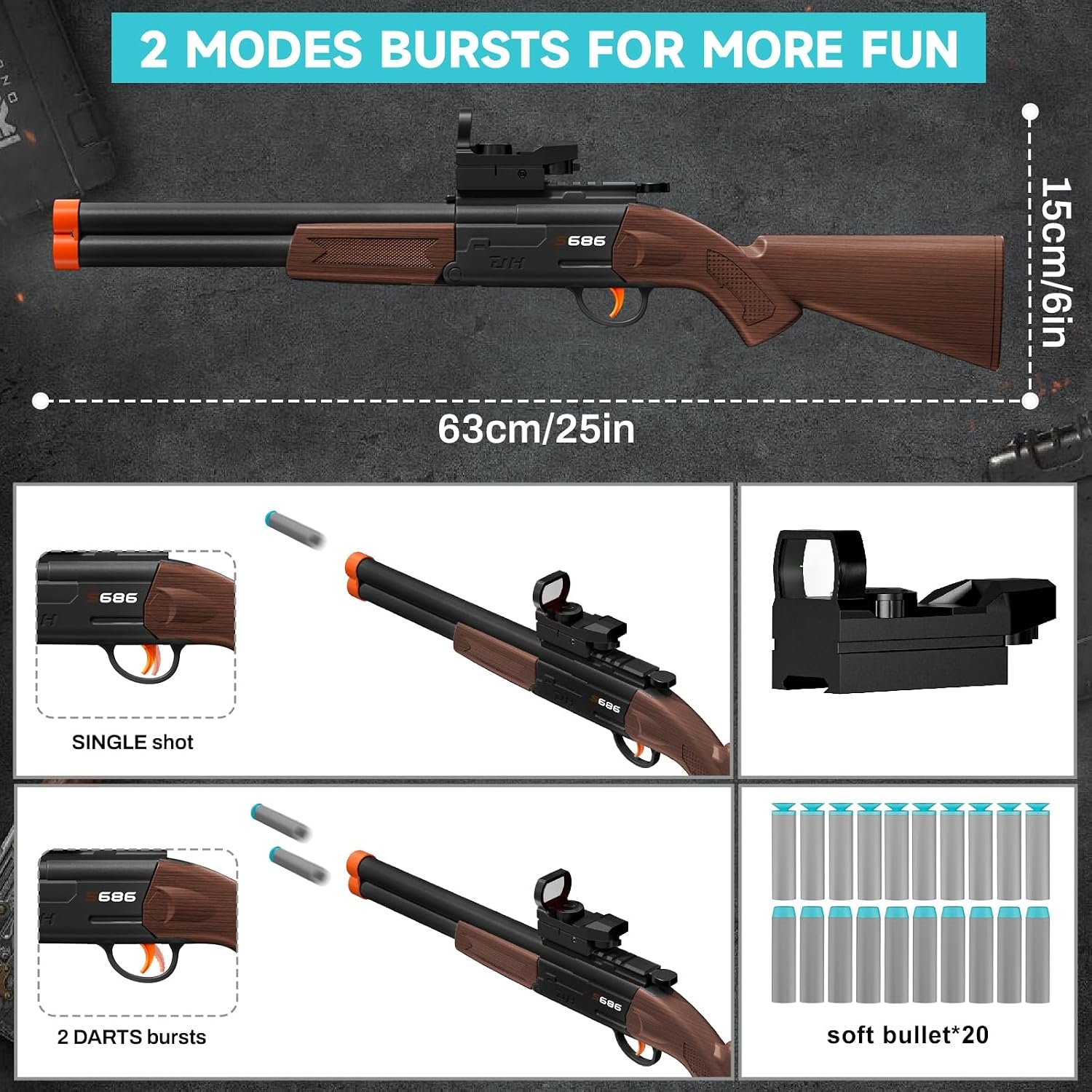 double barrel toy shotgun double barrel toy shotgun