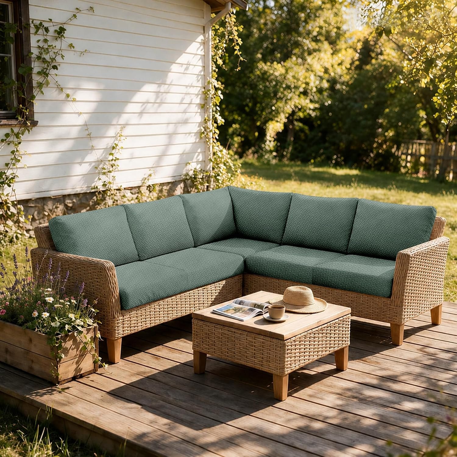 8pcs patio cushion covers 8pcs patio cushion covers