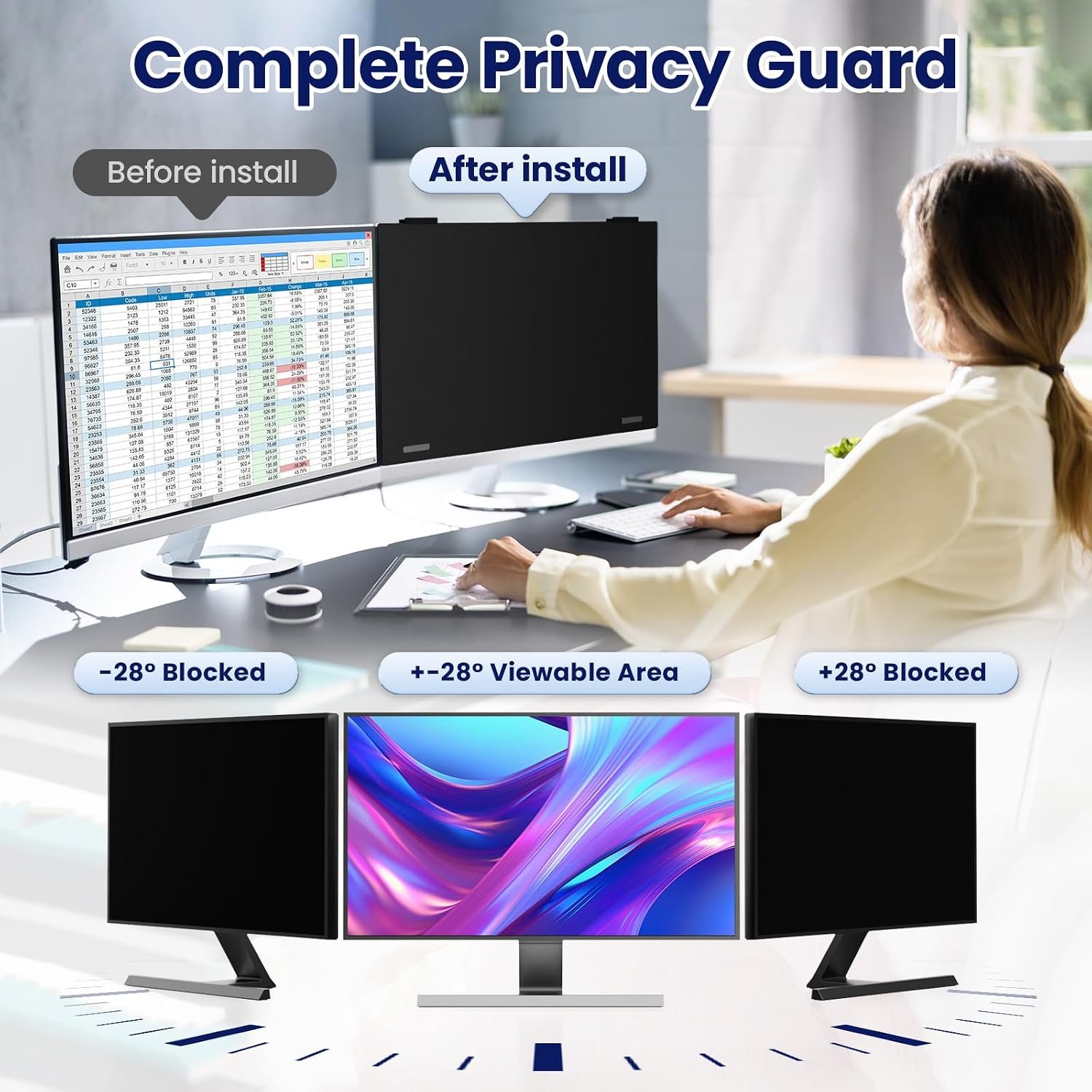magnetic 24 inch privacy screen hanging for computer monitor magnetic 24 inch privacy screen hanging for computer monitor