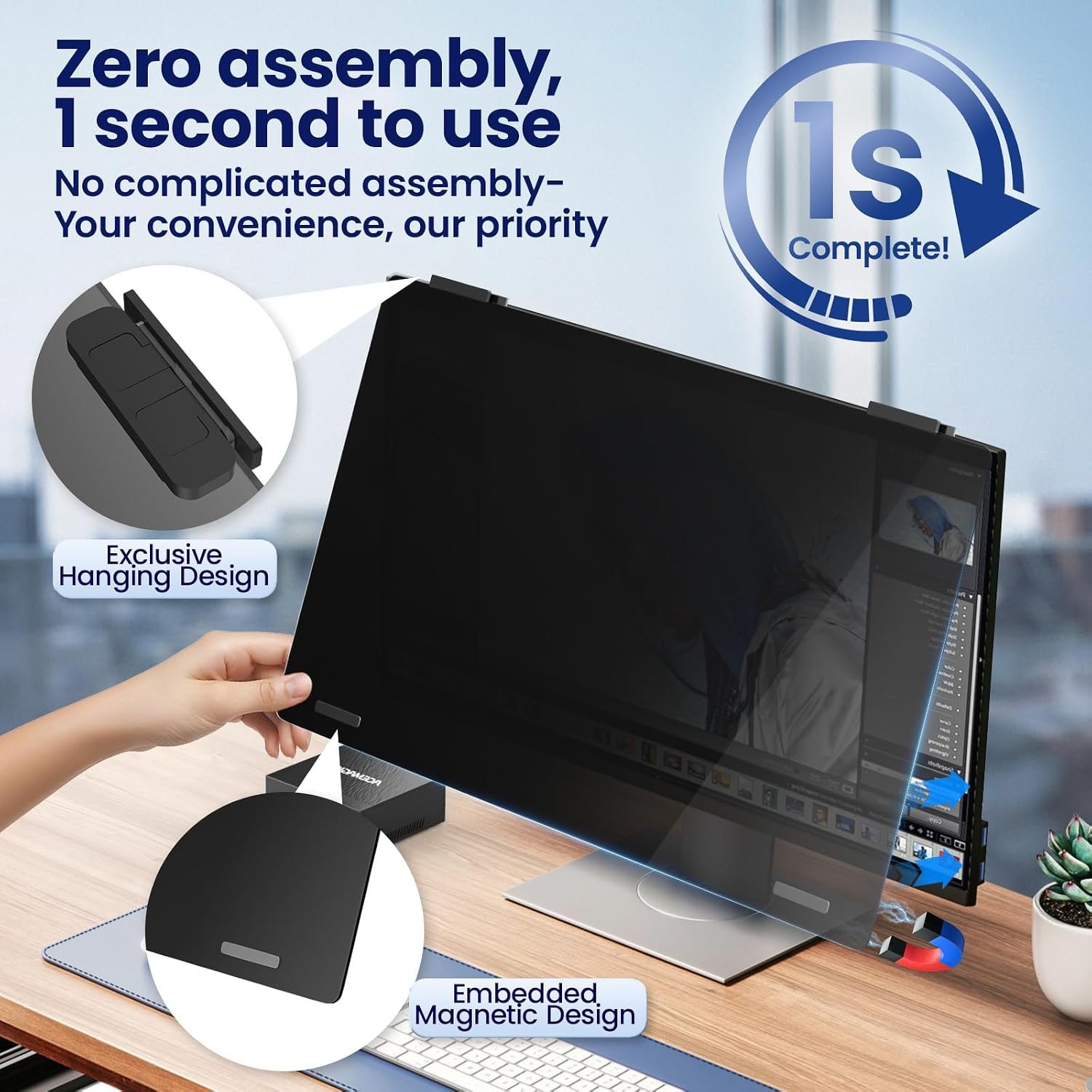 magnetic 24 inch privacy screen hanging for computer monitor magnetic 24 inch privacy screen hanging for computer monitor